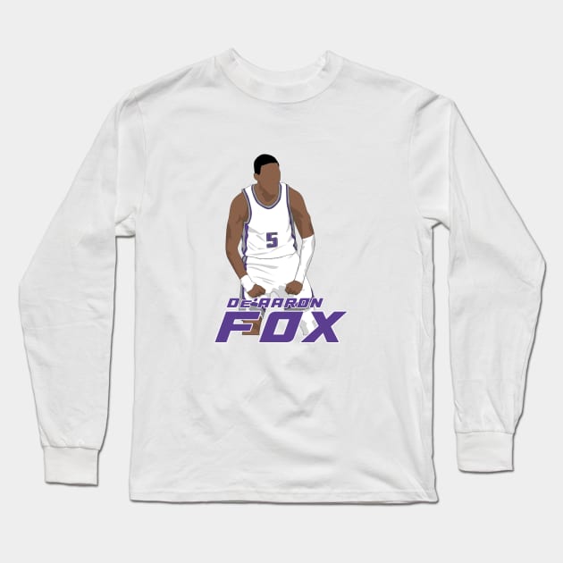 De'aaron Fox Long Sleeve T-Shirt by islandersgraphics